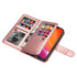 iPhone 13 2 in 1 Leather Wallet Case With 9 Credit Card Slots and Removable Back Cover 