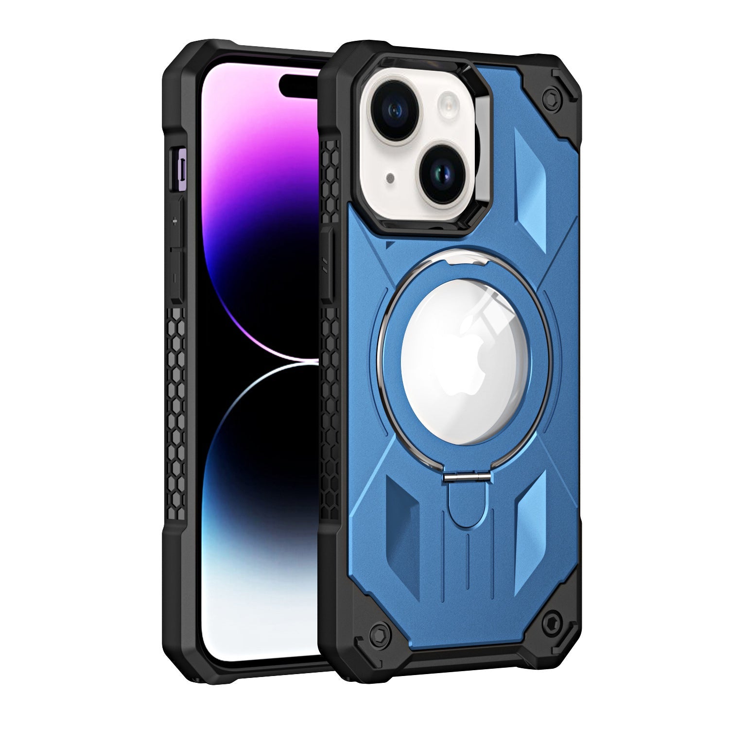 iPhone 14 Plus Armored Magnetic Suction Bracket Case