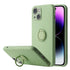 iPhone 13 mini (5.4") Soft Liquid Silicone Case With Stand Ring Holde