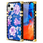 iPhone 14/13 TPU Blue Light Effect Luxury Small Rose Fashion Case