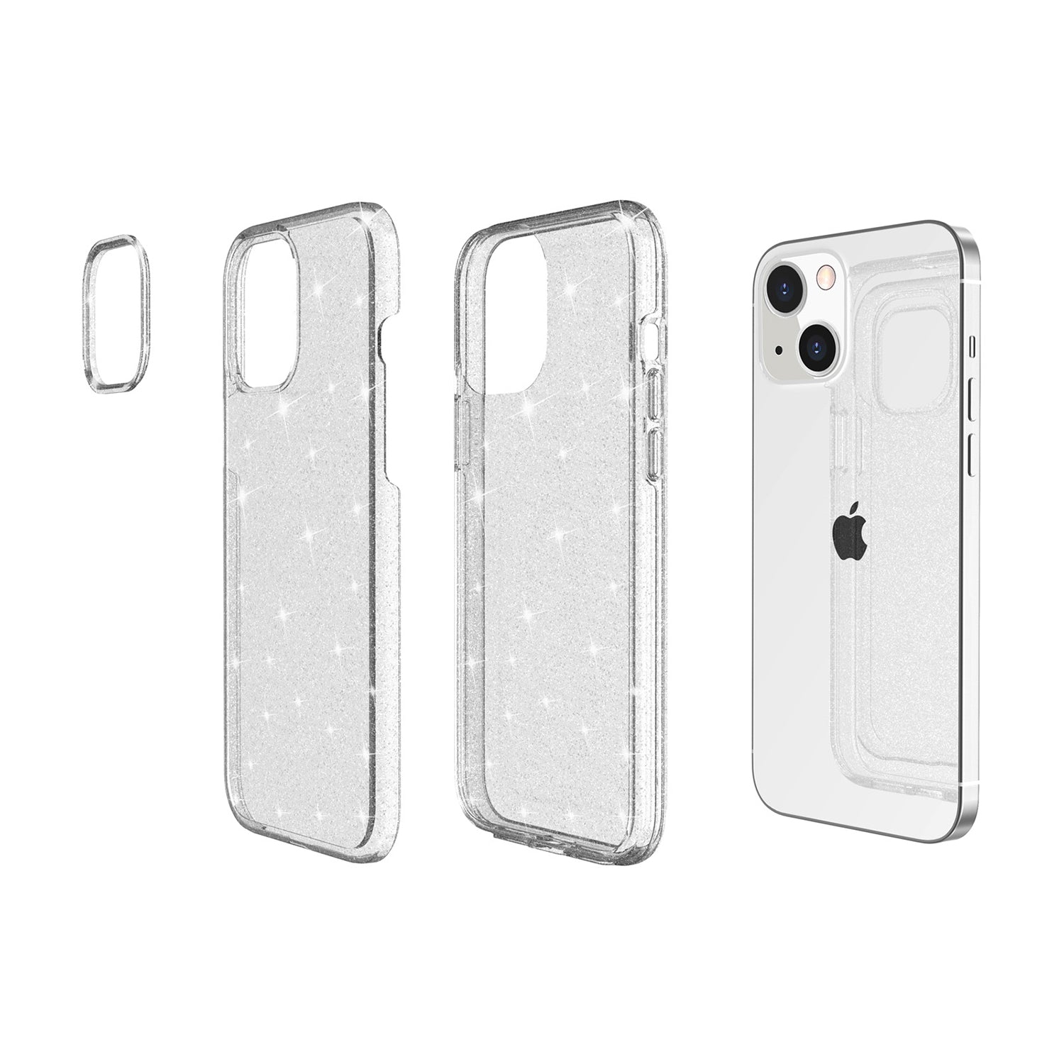 iPhone 15 Plus Gradient Shiny Transparency Case