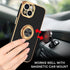 iPhone 13 Fashion Ring Magnetic GPS car mount Phone Holder Case