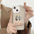 iPhone 14/13 Diamond frame color electroplating bow case