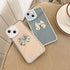 iPhone 14/13 Diamond frame color electroplating bow case