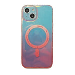 iPhone 14/13 Fashion Gradient Light and Shadow Magnetic Case