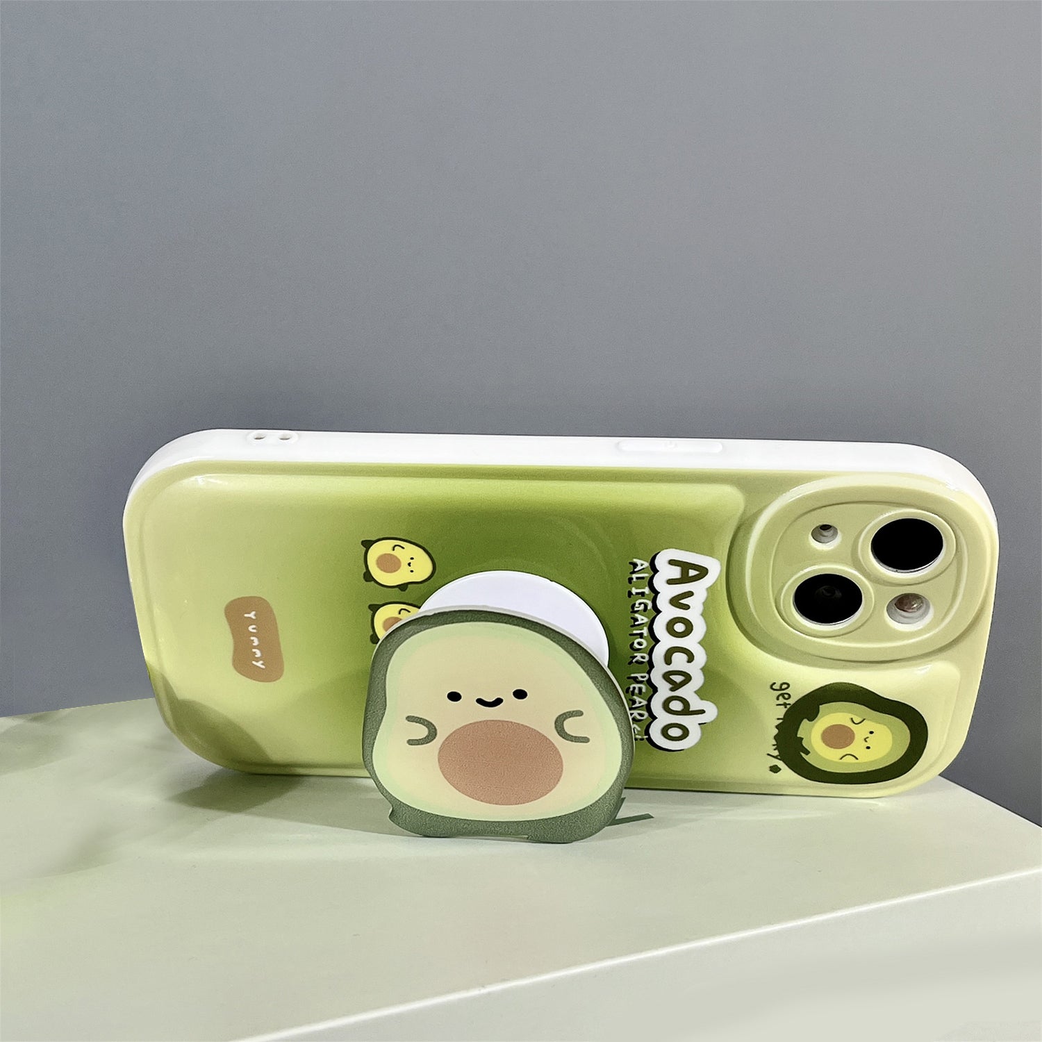 iPhone 14 Plus Creative Cartoon Bracket Case