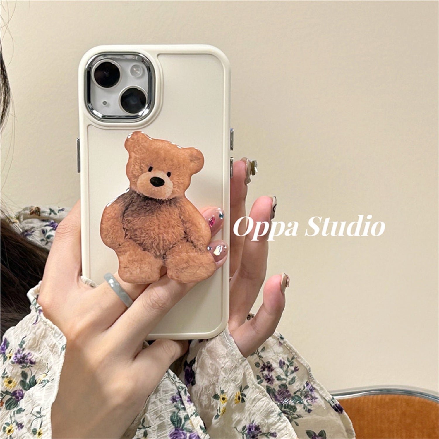 iPhone 14 Plus Creative Cartoon Bracket Case