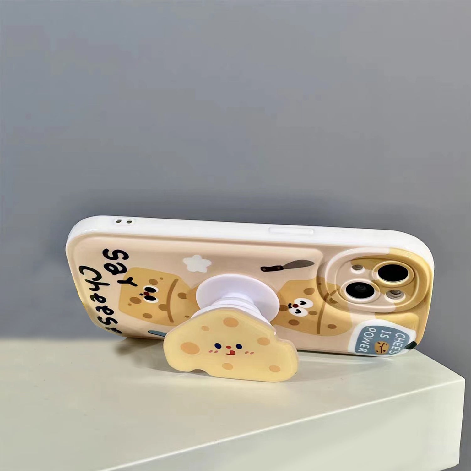 iPhone 14 Plus Creative Cartoon Bracket Case