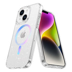 iPhone 14/13 Clear Electroplating laser Magnetic Attraction Case