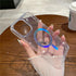 iPhone 14/13 Clear Electroplating laser Magnetic Attraction Case