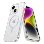 iPhone 14/13 Clear Electroplating laser Magnetic Attraction Case