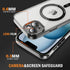 iPhone 14/13 Shockproof Transparent Magnetic Attraction Protective Phone Case