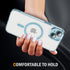 iPhone 14/13 Shockproof Transparent Magnetic Attraction Protective Phone Case