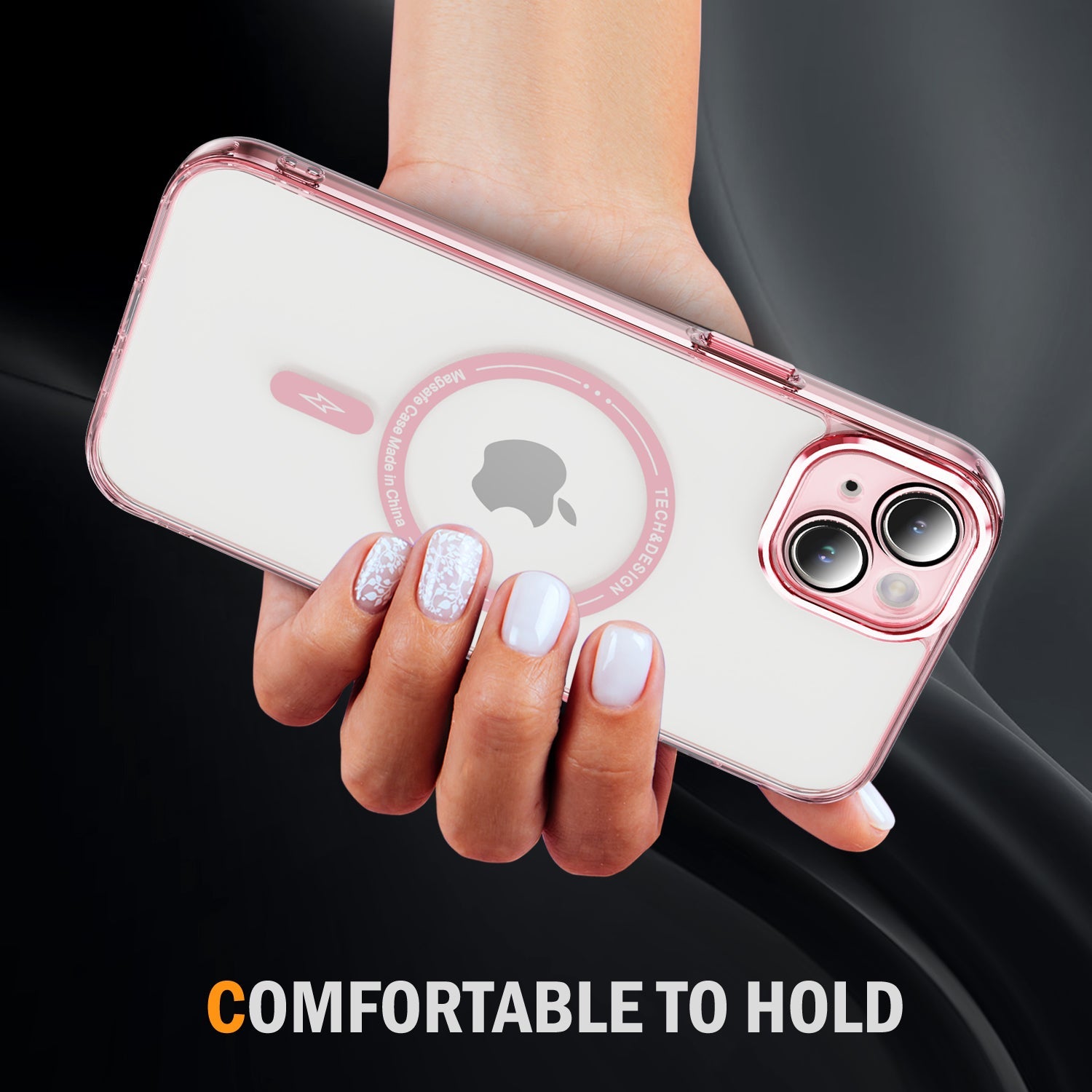 iPhone 14 Plus Shockproof Transparent Magnetic Attraction Protective Phone Case