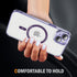 iPhone 14/13 Shockproof Transparent Magnetic Attraction Protective Phone Case