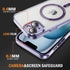 iPhone 14 Plus Shockproof Transparent Magnetic Attraction Protective Phone Case