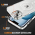 iPhone 14 Plus Shockproof Transparent Magnetic Attraction Protective Phone Case