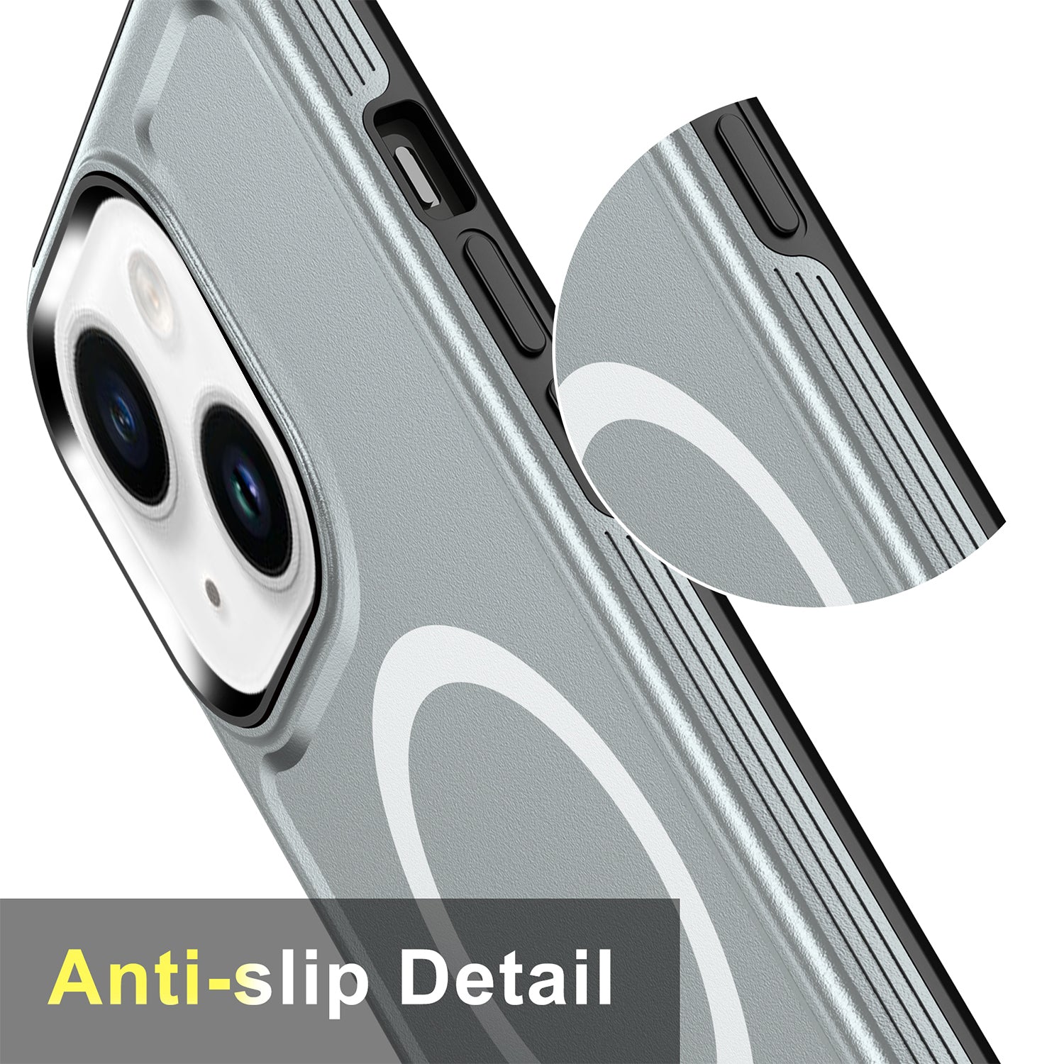 iPhone 14/13 Magnetic Attraction Heavy Duty Military Bumper Case