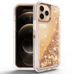 iPhone 14 Pro Transparent Floating Glitter Heavy Duty Case