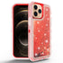 iPhone 14 Pro Transparent Floating Glitter Heavy Duty Case