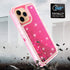 iPhone 14 Pro Transparent Floating Glitter Heavy Duty Case