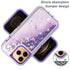 iPhone 14 Pro Transparent Floating Glitter Heavy Duty Case