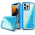 iPhone 14 Pro Max Transparent four corner anti falling quicksand protective case