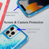 iPhone 14 Pro Max Transparent four corner anti falling quicksand protective case