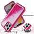 iPhone 14 Pro Transparent four corner anti falling quicksand protective case