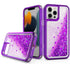 iPhone 14 Pro Max Transparent four corner anti falling quicksand protective case