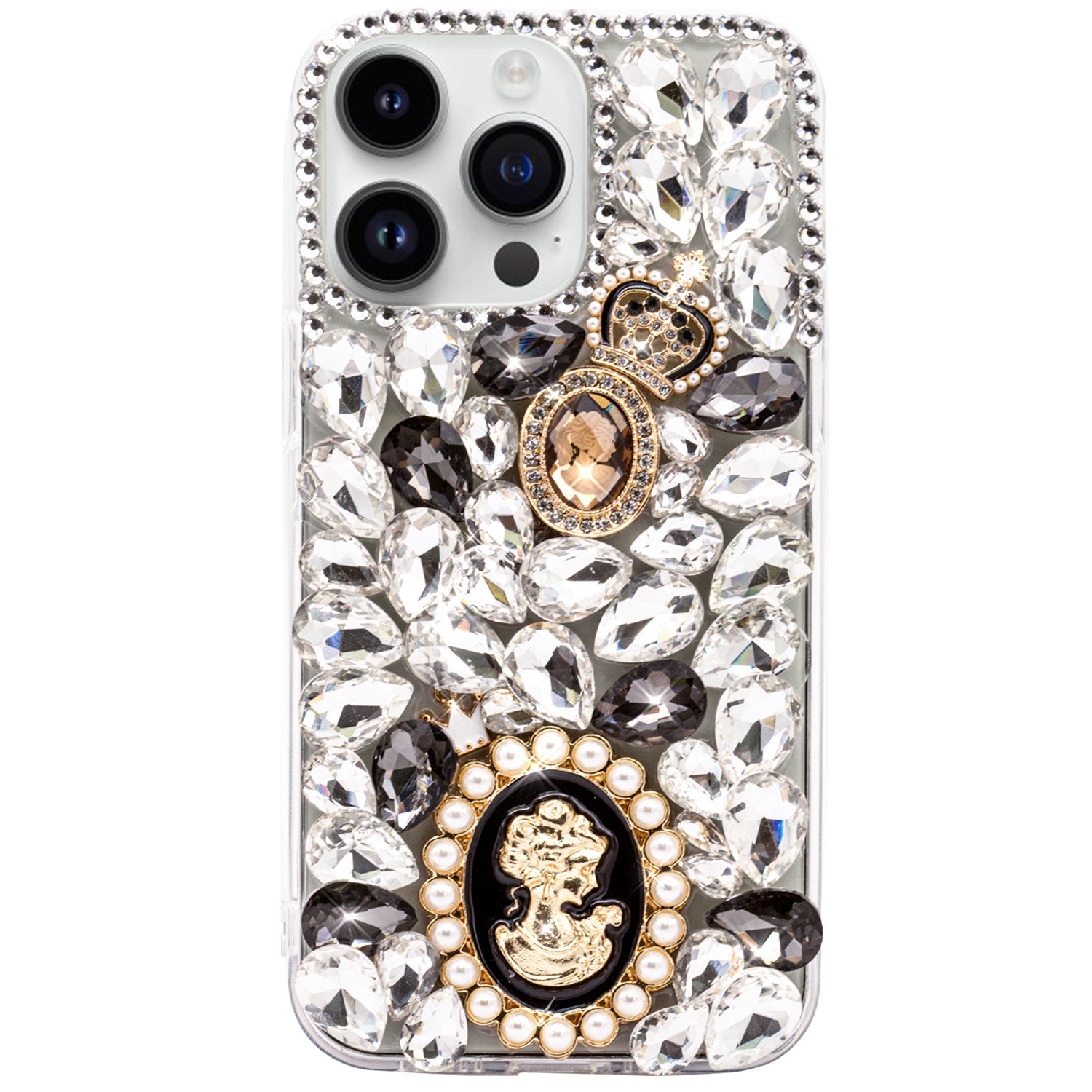 iPhone 14 Pro Max 3D diamond luxury bling bling TPU case