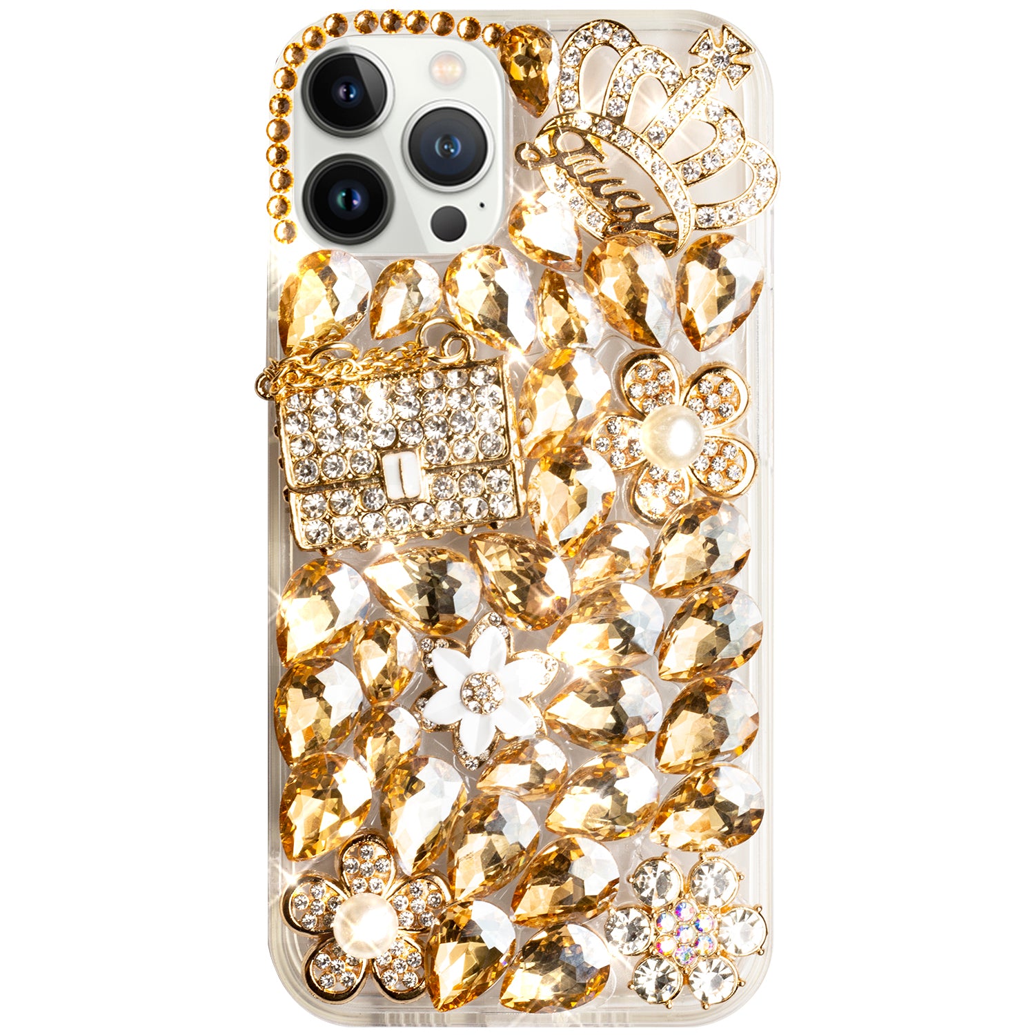 iPhone 15 Pro Max 3D Diamond Luxury Bling Bling TPU Case