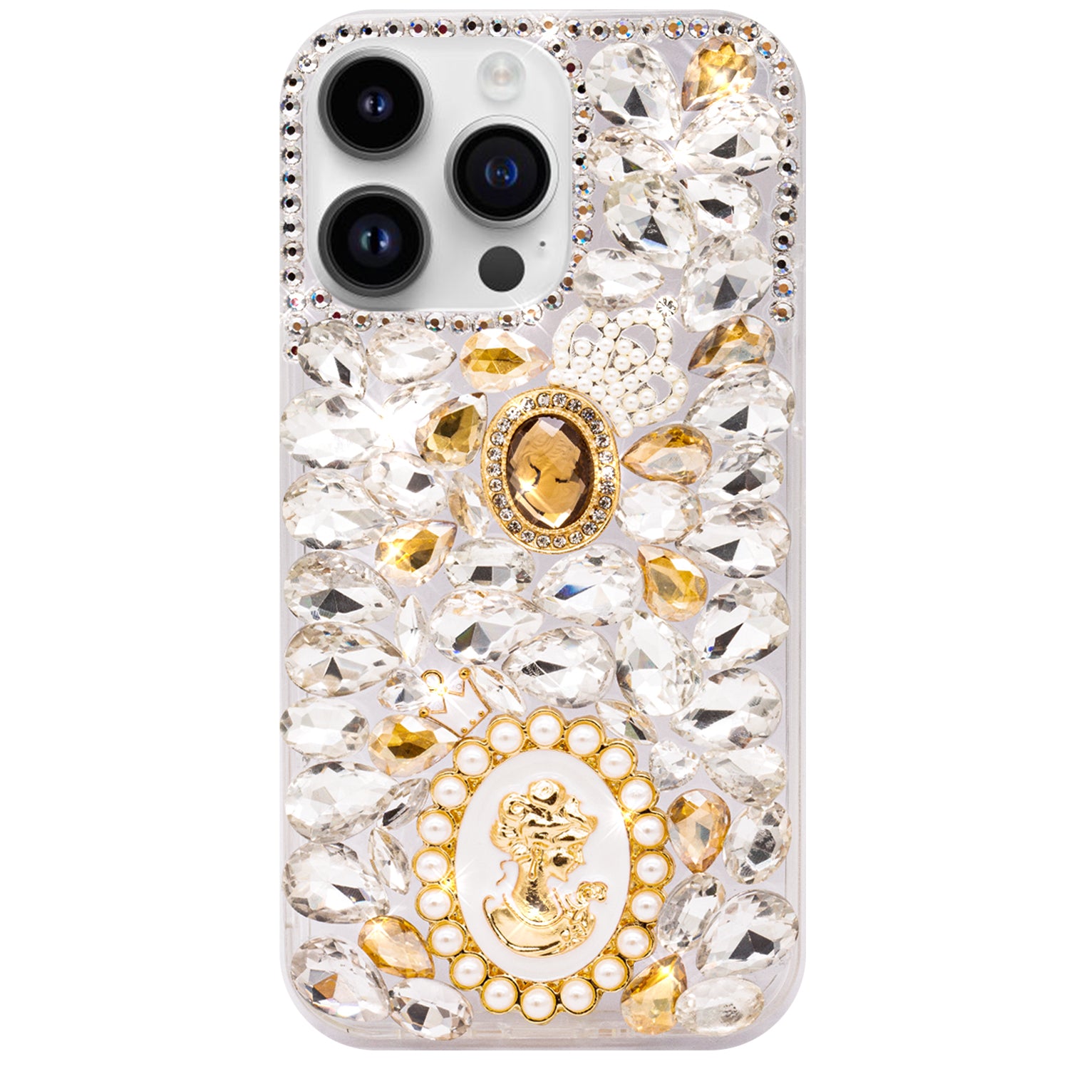 iPhone 15 Pro Max 3D Diamond Luxury Bling Bling TPU Case