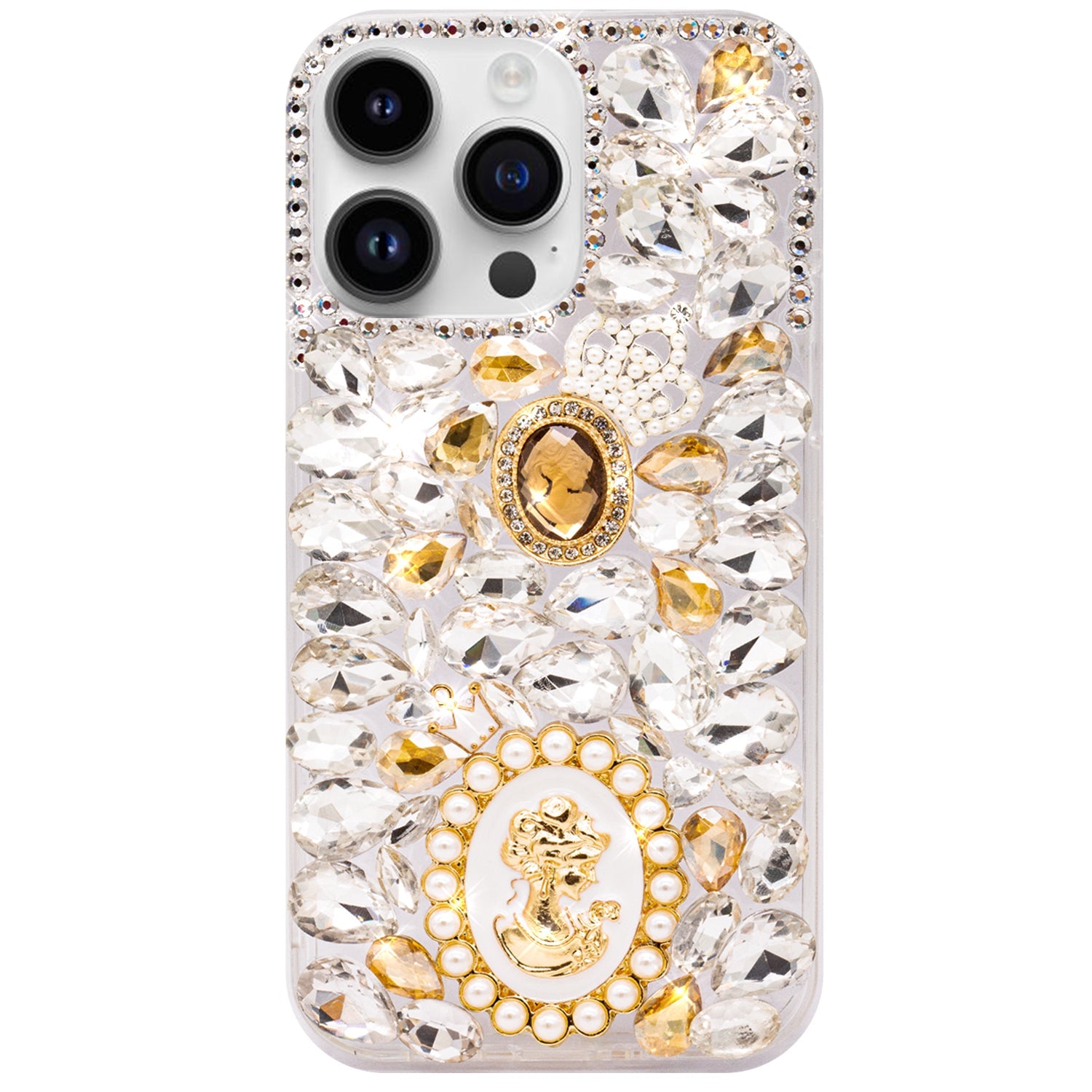 iPhone 14 Pro Max 3D diamond luxury bling bling TPU case