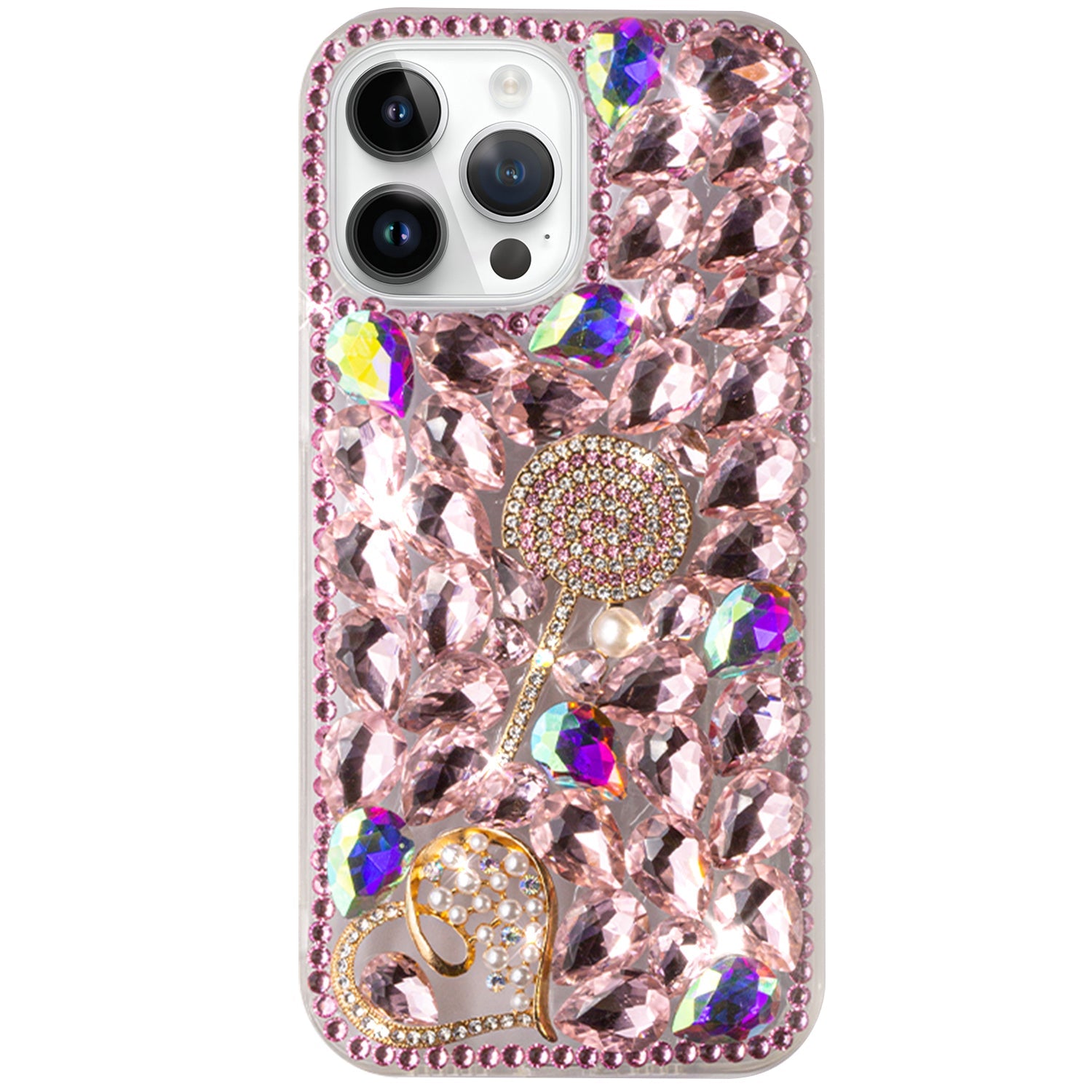 iPhone 14 Pro Max 3D diamond luxury bling bling TPU case