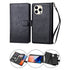 iPhone 14 Pro Max 2 in 1 Leather Wallet Case With 9 Credit Card Slots and Removable Back Cover