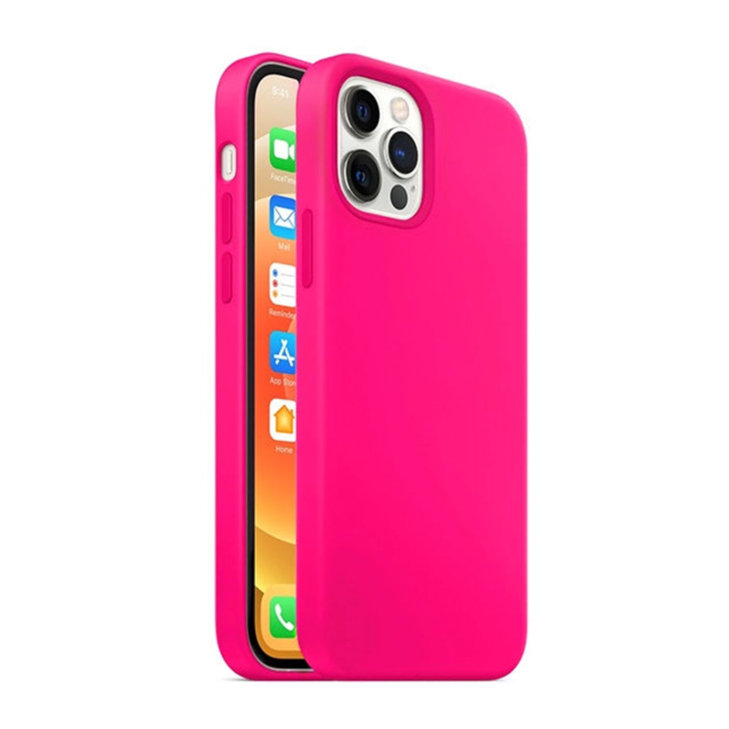 iPhone 15 Pro Max(6.7'')Colorful Liquid Silicone Gel Rubber Case
