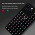 iPhone 14 Pro Max Glowing and Cool Anti Drop Glass Shell Case-Black