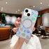 iPhone 14/13 Love Transparent Fall Prevention Magnetic Suction Case