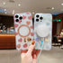 iPhone 14 Pro Max Love Transparent Fall Prevention Magnetic Suction Case