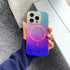 iPhone 14 Pro Fashion Gradient Light and Shadow Magnetic Case