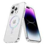 iPhone 14 Pro Clear Electroplating laser Magnetic Attraction Case