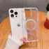 iPhone 14 Pro Clear Electroplating laser Magnetic Attraction Case