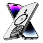 iPhone 14 Pro Max Shockproof Transparent Magnetic Attraction Protective Phone Case