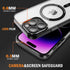 iPhone 14 Pro Shockproof Transparent Magnetic Attraction Protective Phone Case