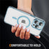 iPhone 14 Pro Max Shockproof Transparent Magnetic Attraction Protective Phone Case