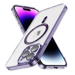 iPhone 14 Pro Shockproof Transparent Magnetic Attraction Protective Phone Case