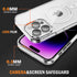 iPhone 14 Pro Shockproof Transparent Magnetic Attraction Protective Phone Case