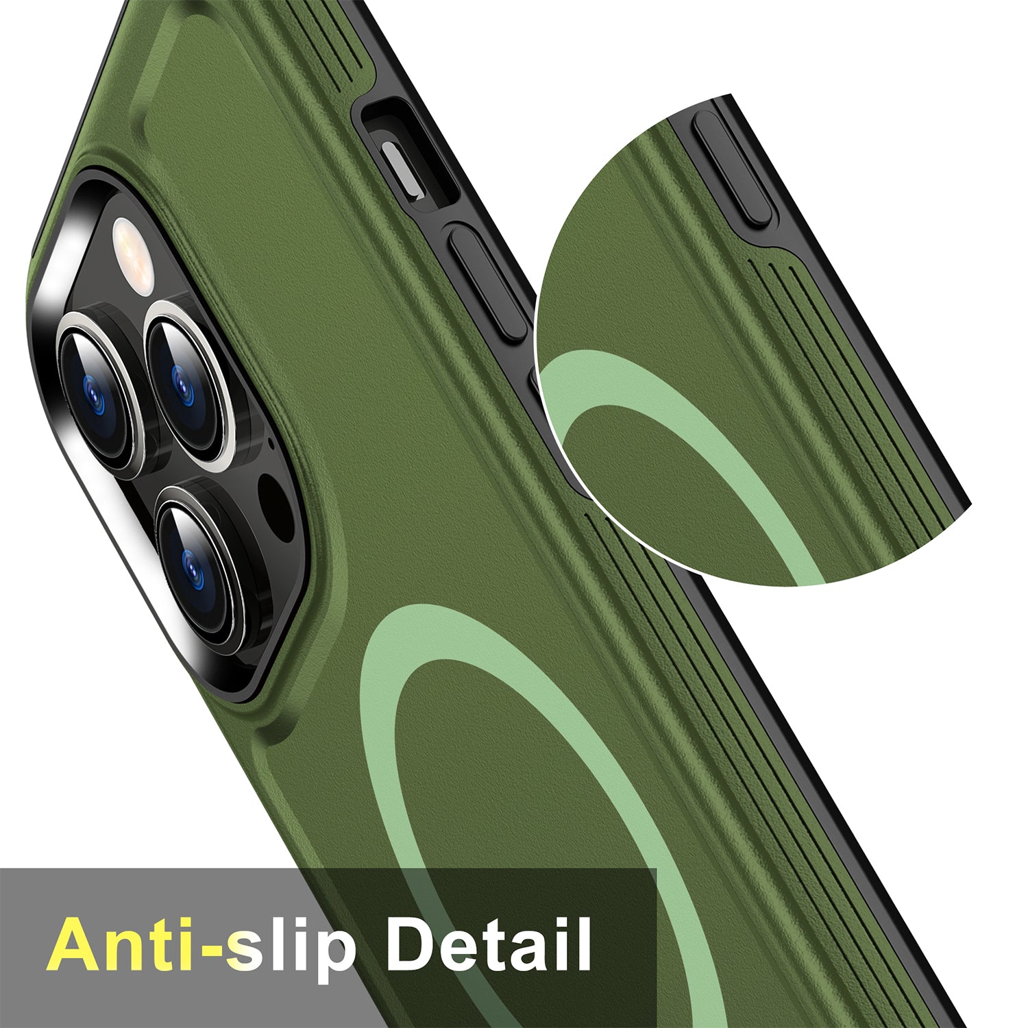 iPhone 14 Pro Magnetic Attraction Heavy Duty Military Bumper Case