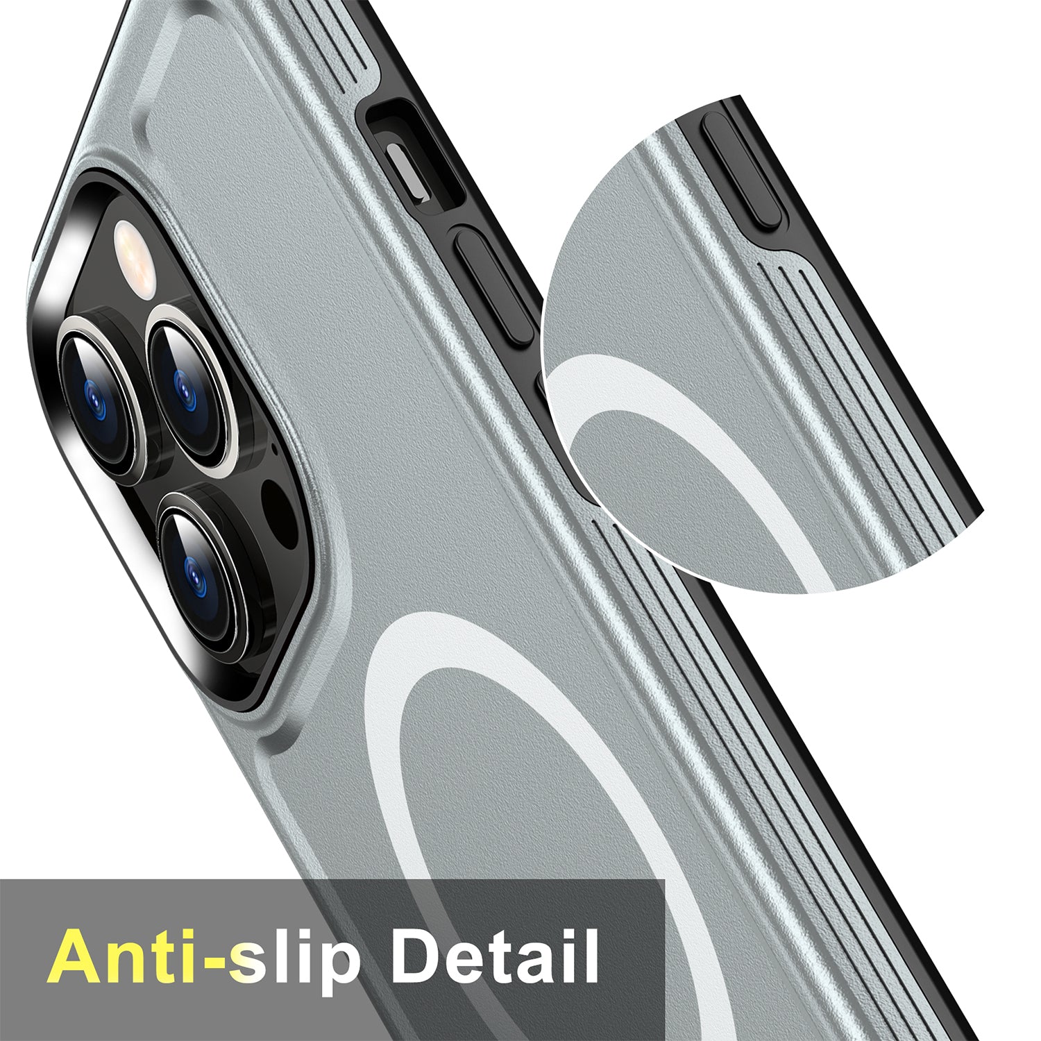 iPhone 14 Pro Magnetic Attraction Heavy Duty Military Bumper Case